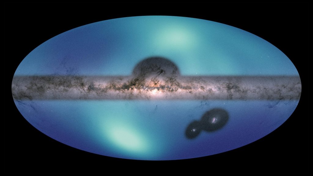 Penerbitan peta baru dari seluruh langit terjauh galaksi Bimasakti - dapat menawarkan tes baru teori materi gelap.