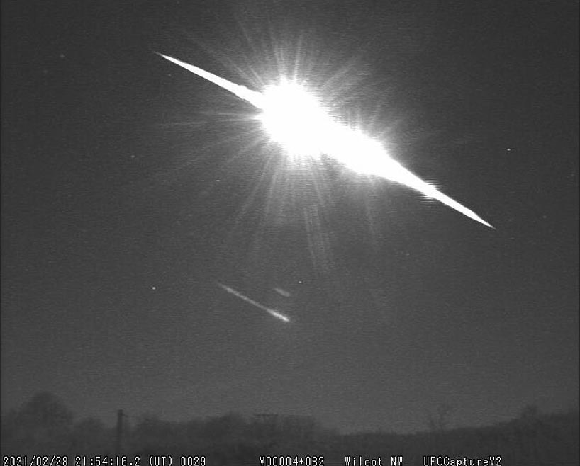 Fireball Meteorite February 2021