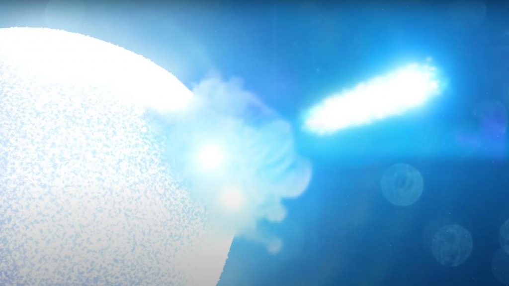 Para ilmuwan menemukan ledakan energi yang kuat dari ledakan bintang