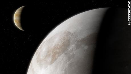 Hubble menemukan uap air di sekitar bulan Jupiter Ganymede