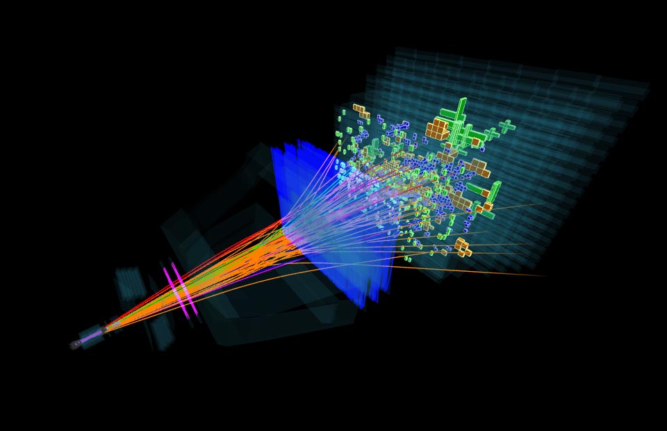 Typical LHCb Event Fully Reconstructed
