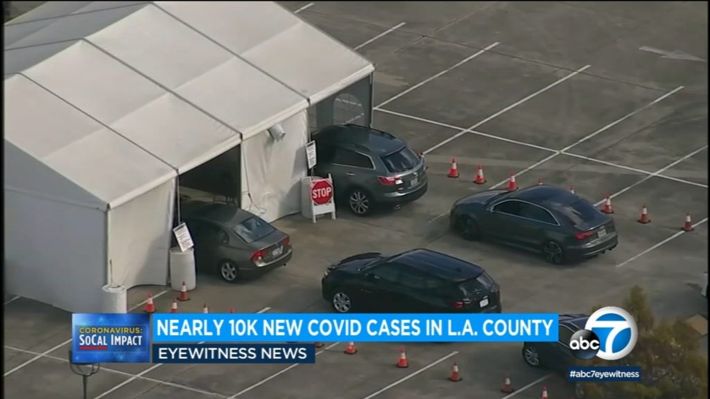 COVID Los Angeles: County melaporkan hampir 10.000 kasus baru, tertinggi sejak lonjakan Januari