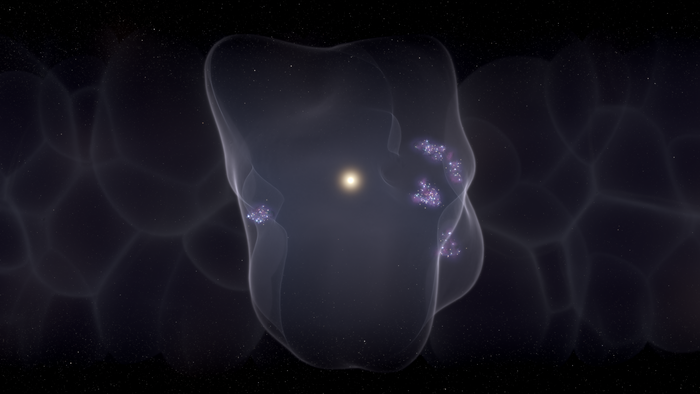 Bumi berada di tengah-tengah gelembung "keju Swiss" selebar 1.000 tahun cahaya yang diukir oleh supernova