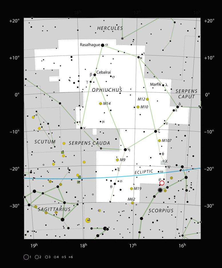 Oph-IRS 48 in Ophiuchus Constellation