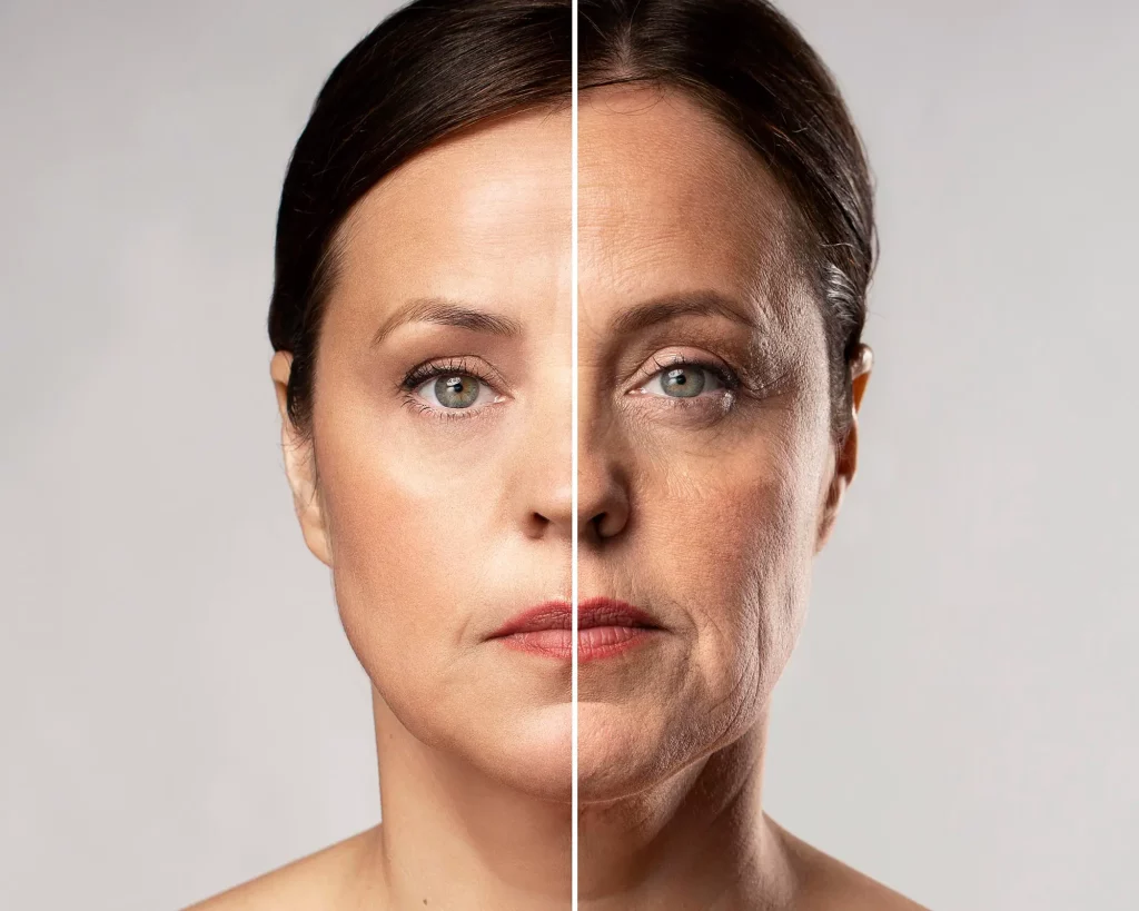 Anti Aging Woman Longevity Concept