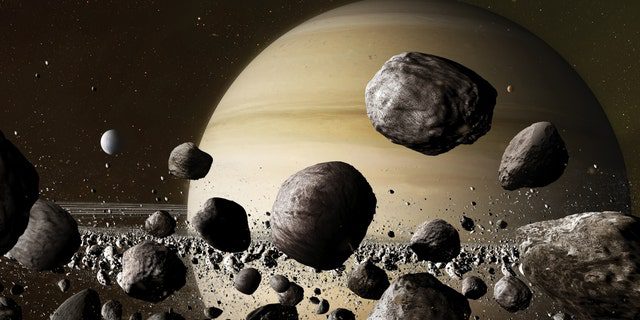 Ilustrasi Saturnus dari cincinnya