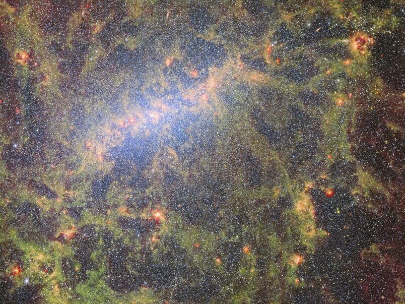 Sebuah gambar baru dari James Webb Space Telescope menunjukkan ribuan bintang di galaksi yang berjarak 17 juta tahun cahaya.