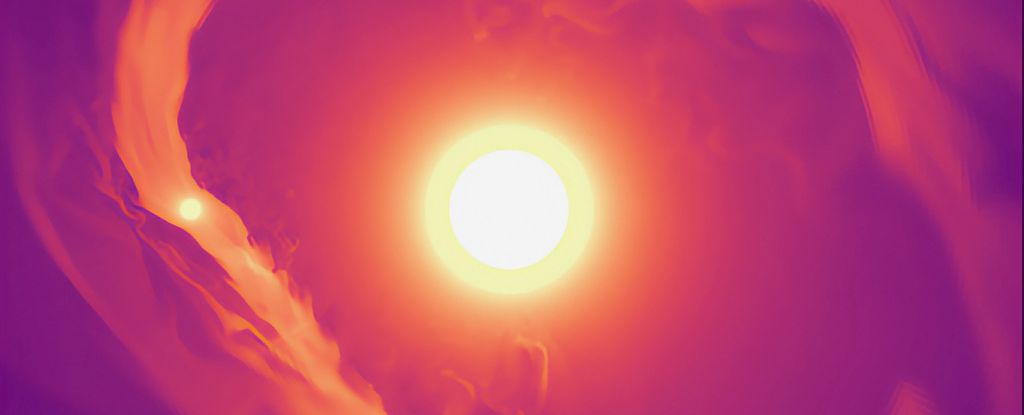 Ekor helium berbintik raksasa bocor dari planet yang jauh: ScienceAlert