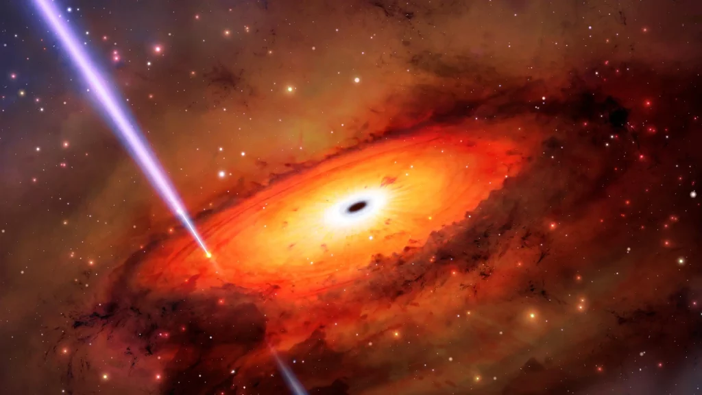 Jejak penghancuran bintang di dekat lubang hitam di galaksi kuno