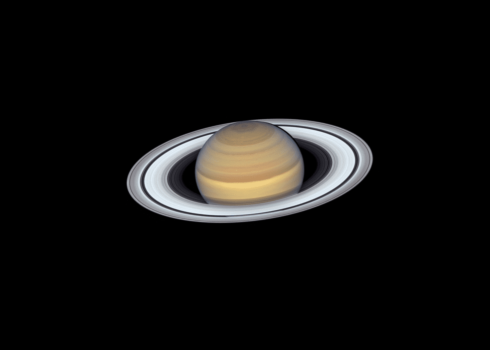 Gambar Teleskop Luar Angkasa Hubble ini menangkap detail luar biasa di Saturnus dan sistem cincinnya.  Ini dari 2019 dan merupakan bagian dari proyek Exoplanet Legacy (OPAL).  Kredit gambar: NASA, ESA, A. Simon (GSFC), MH Wong (Universitas California, Berkeley), dan Tim Opal