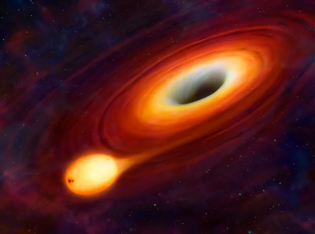 Black Hole Star Tidal Disruption Event (TDE)