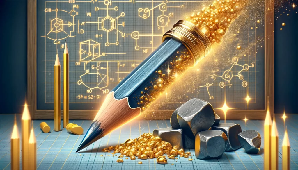 Fisikawan dari Massachusetts Institute of Technology mengubah pensil menjadi "emas" elektronik.