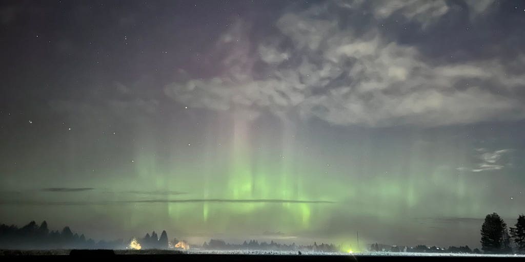 Cahaya utara dapat terlihat di lebih banyak wilayah Amerika Serikat pada Sabtu malam