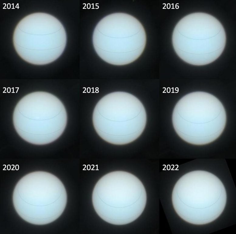 Variasi warna Uranus