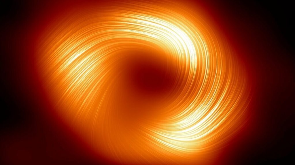 Gambar baru lubang hitam di Bima Sakti menunjukkan medan magnet yang berputar: NPR