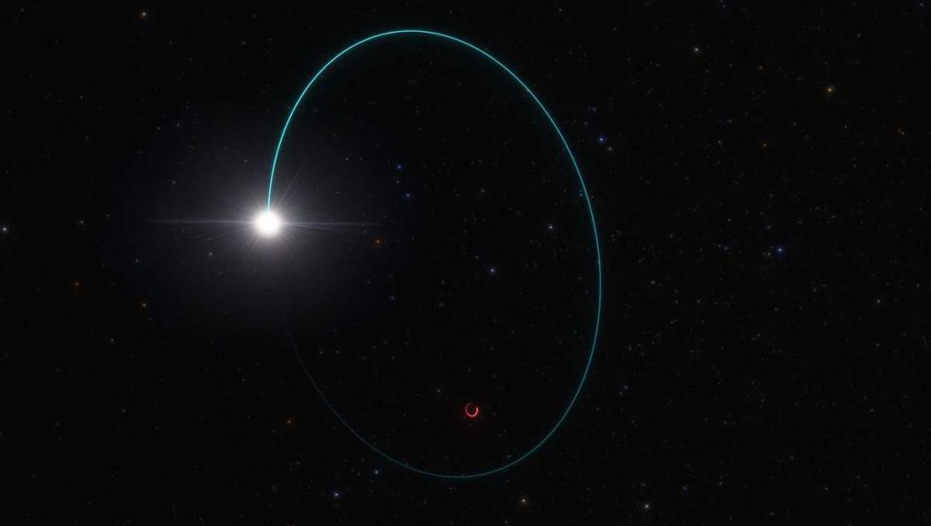 Sebuah lubang hitam besar telah terlihat kurang dari 2.000 tahun cahaya dari Bumi