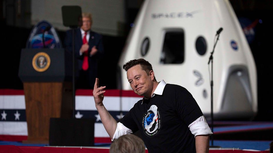 Elon Musk di acara Trump